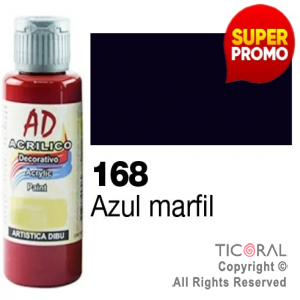 ACRIL.DECOR.AD 168 AZUL NAVAL 60ML X 6 UNIDADES
